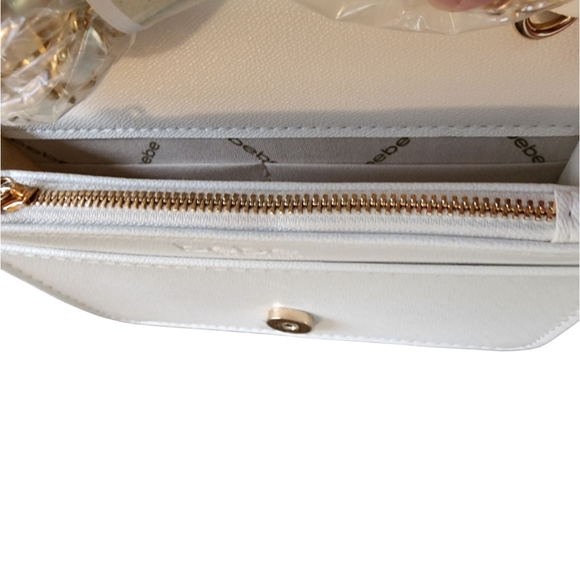 Bebe White Crossbody Bag NWT - Picture 4 of 12